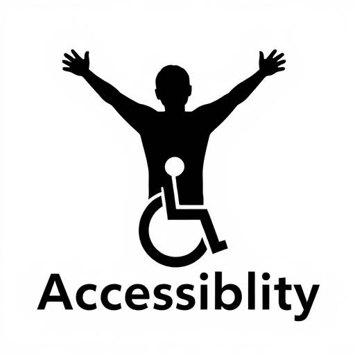Logo d'accessibilit√© montrant une silhouette stylis√©e avec les bras ouverts pour symboliser l'inclusion.